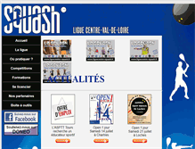 Tablet Screenshot of liguecentre-squash.fr